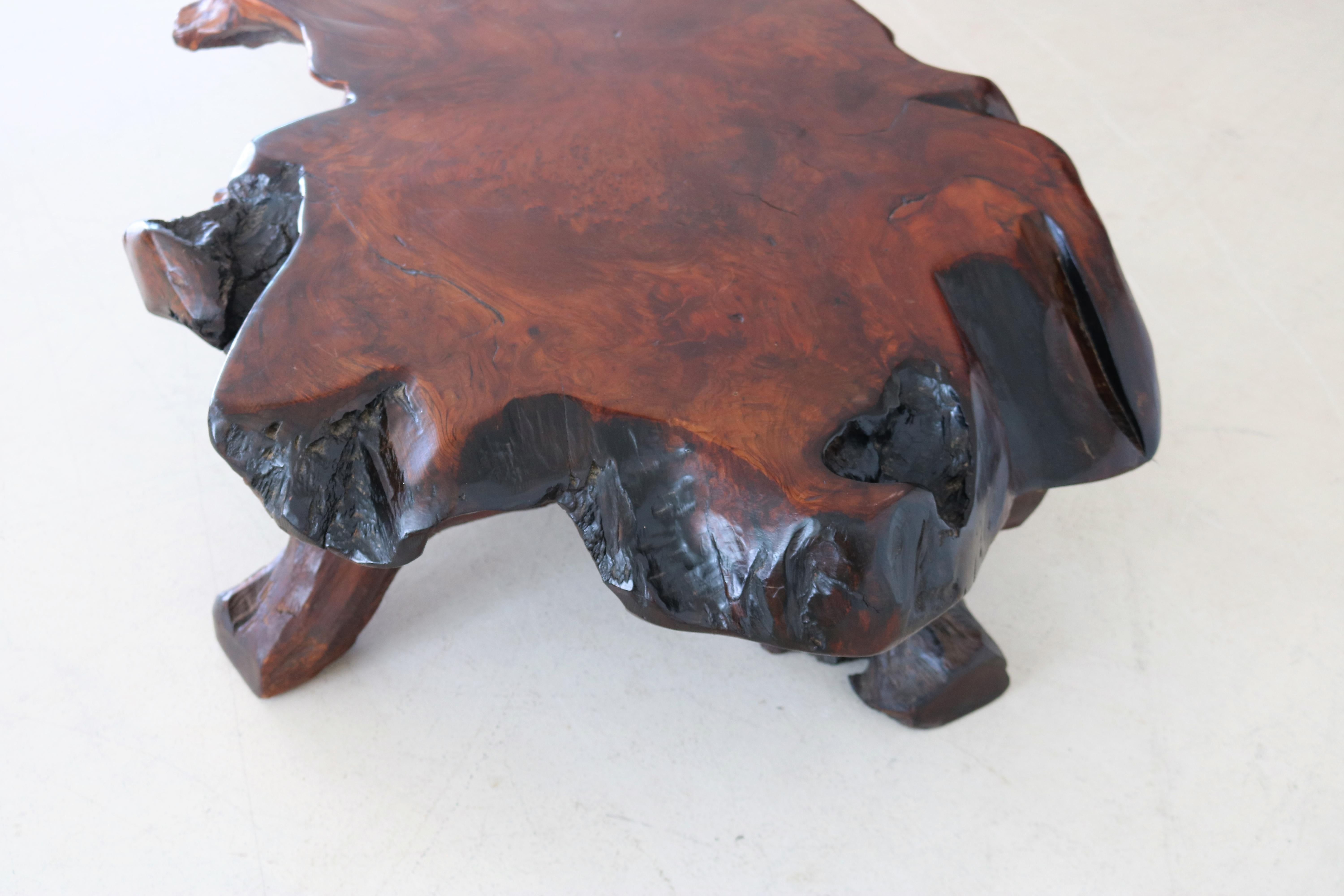 Vintage Tree Trunk Coffee Table Coffee Table Danish 4