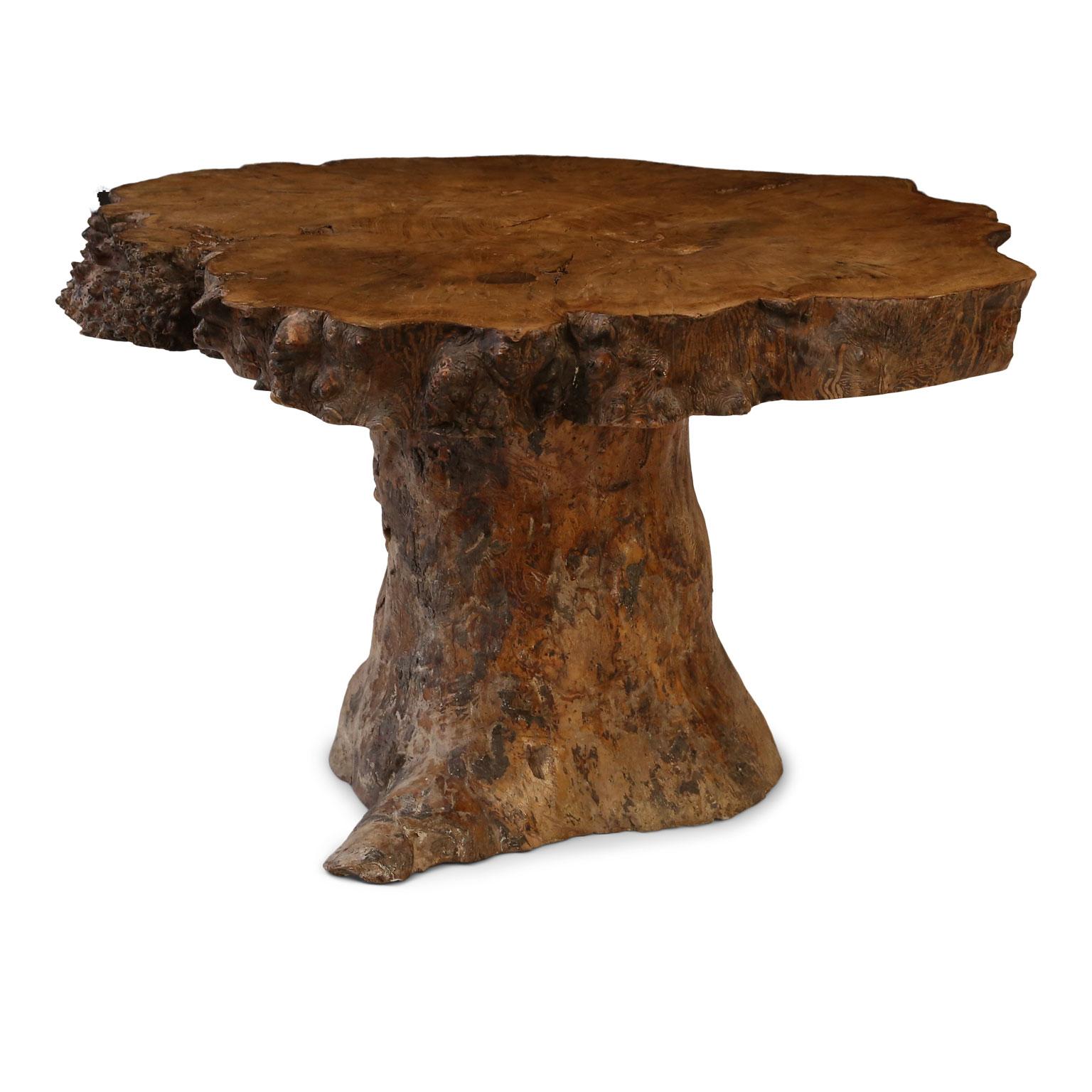 Rustic Vintage Tree Trunk Coffee Table