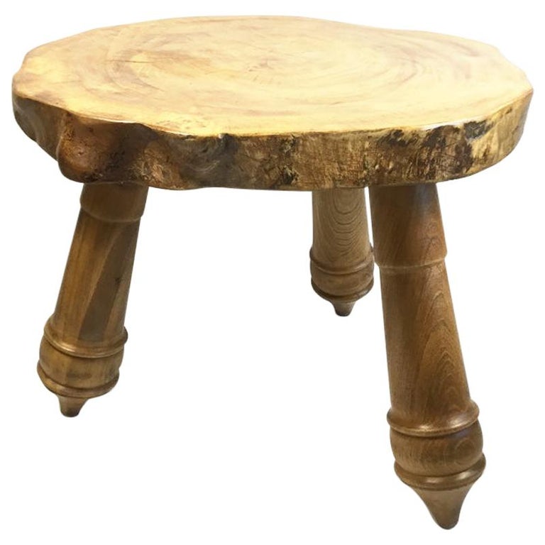 Vintage Tree Trunk Side Table, 1980s For Sale at 1stdibs