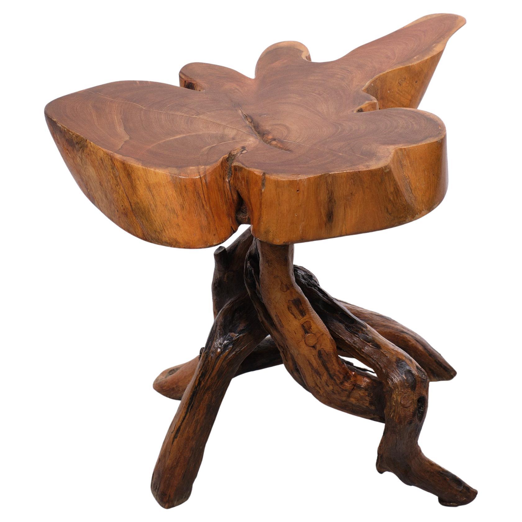 Vintage Tree Trunk side table Germany 1960s  In Good Condition For Sale In Den Haag, NL