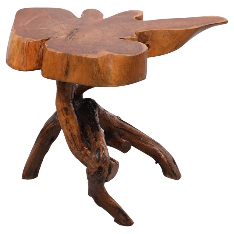 Vintage Tree Trunk side table Germany 1960s For Sale at 1stDibs
