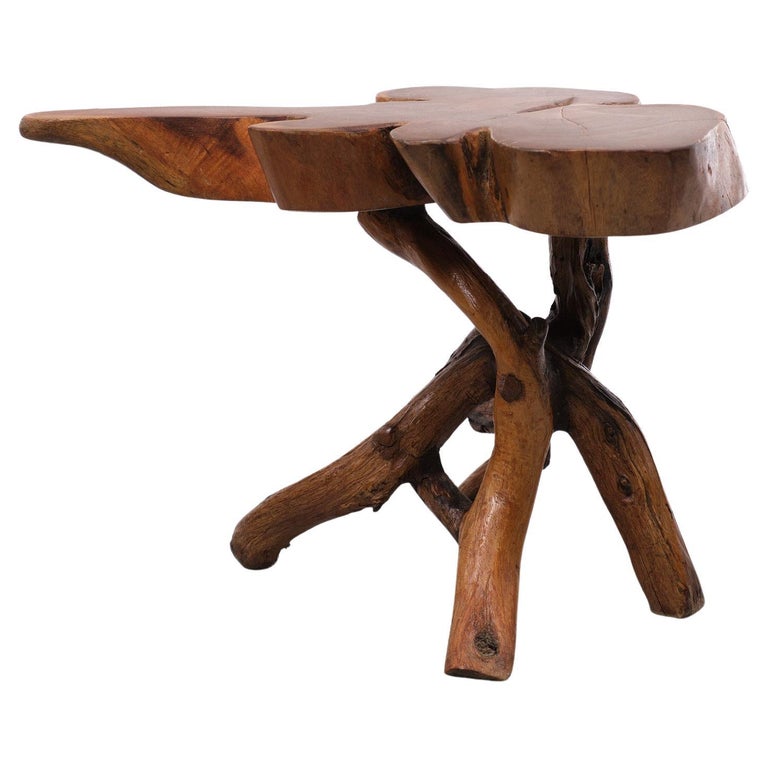 Vintage Tree Trunk side table Germany 1960s For Sale at 1stDibs