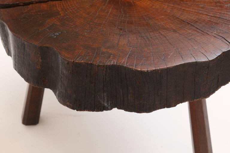 Vintage Tree Trunk Table For Sale at 1stdibs