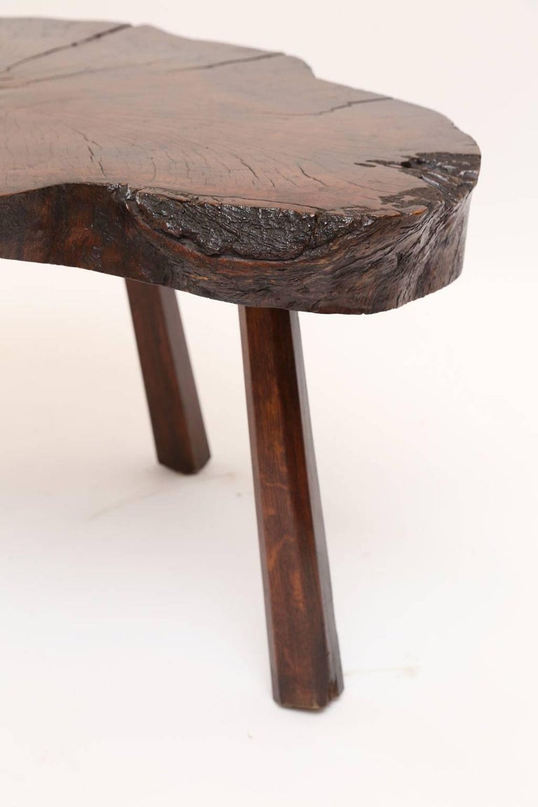 Vintage Tree Trunk Table For Sale at 1stdibs
