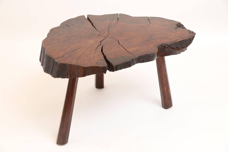 Vintage Tree Trunk Table For Sale at 1stdibs