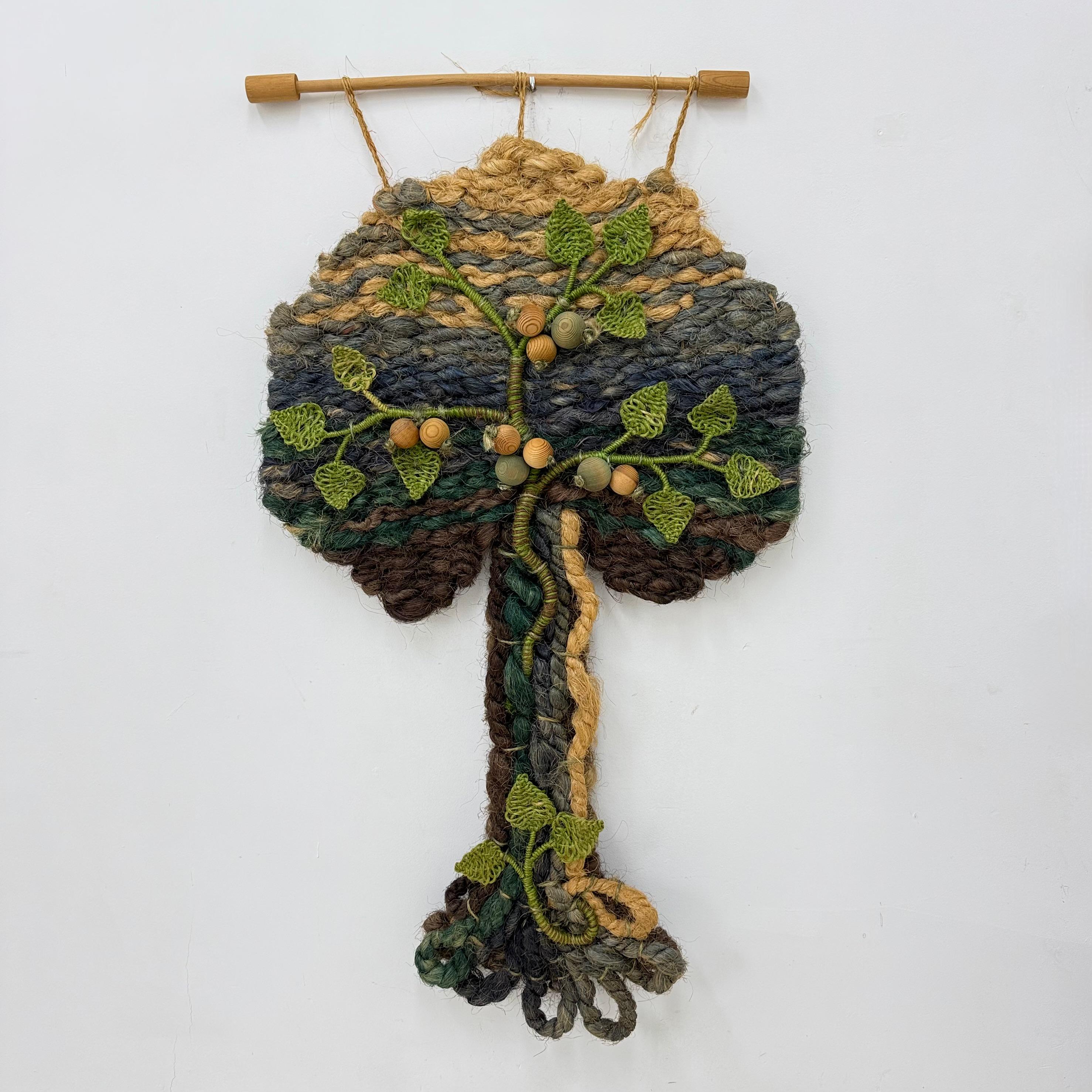 Vintage Tree Wandteppich, 1960er Jahre (Moderne der Mitte des Jahrhunderts) im Angebot