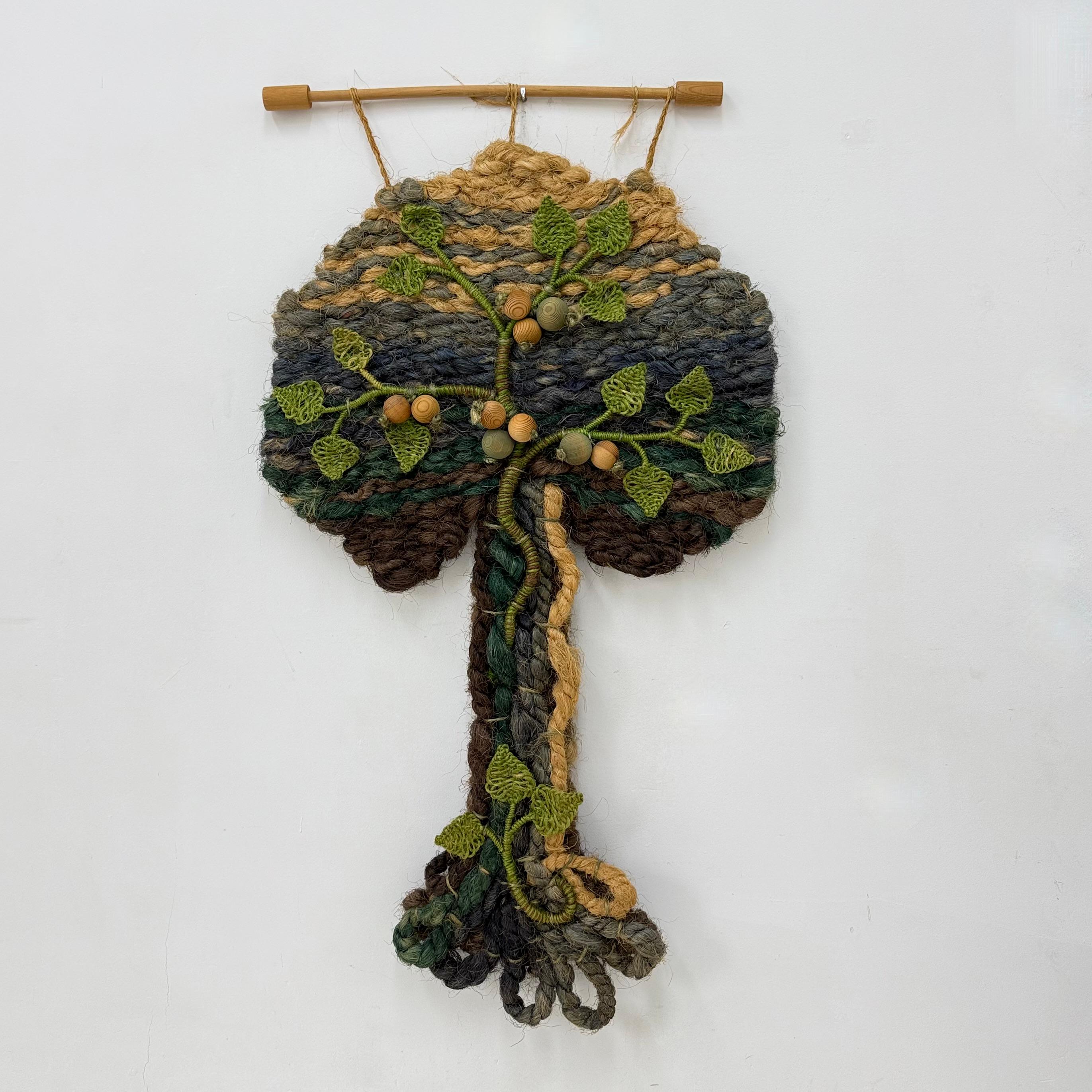 Vintage Tree Wandteppich, 1960er Jahre (Deutsch) im Angebot