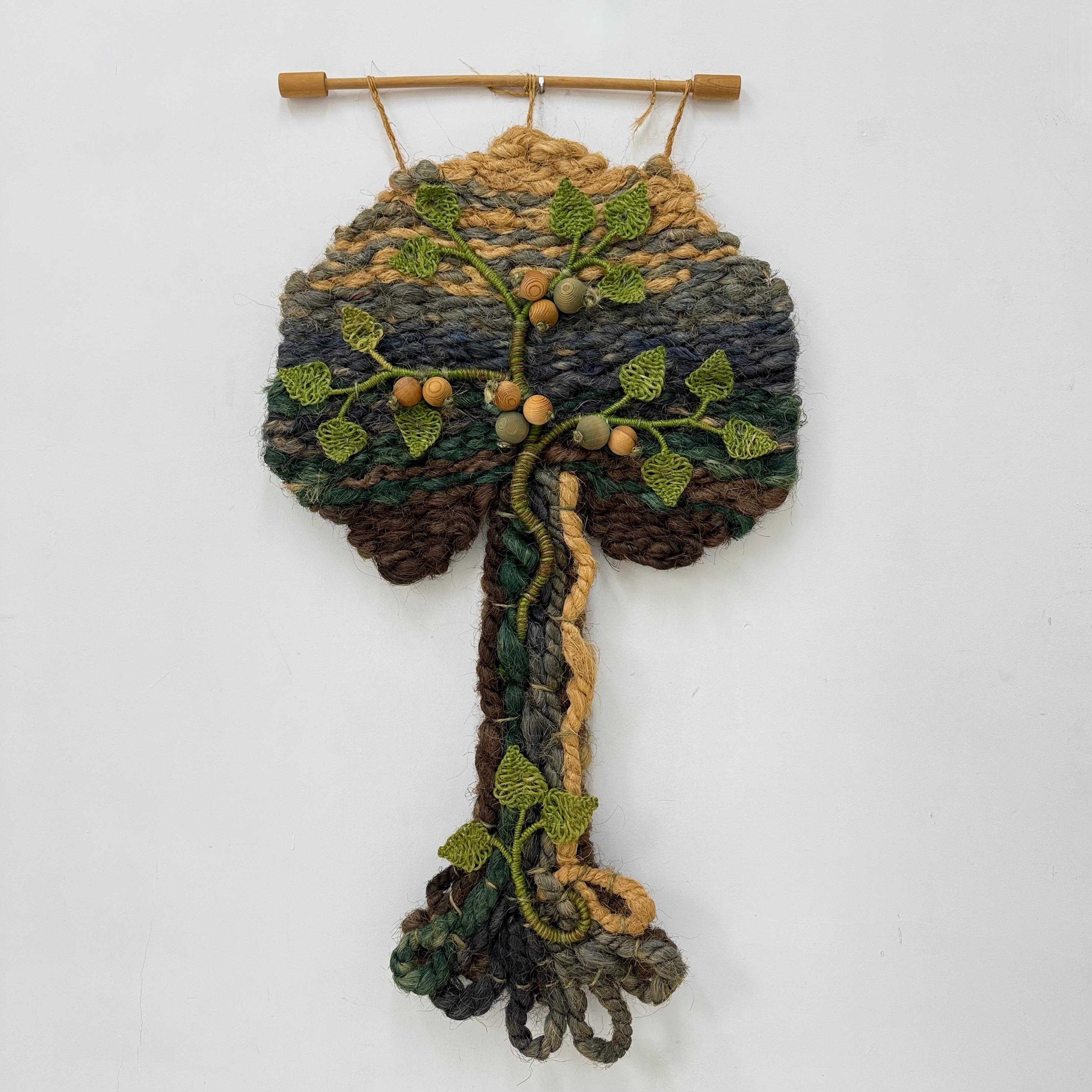 Vintage Tree Wandteppich, 1960er Jahre (Mitte des 20. Jahrhunderts) im Angebot