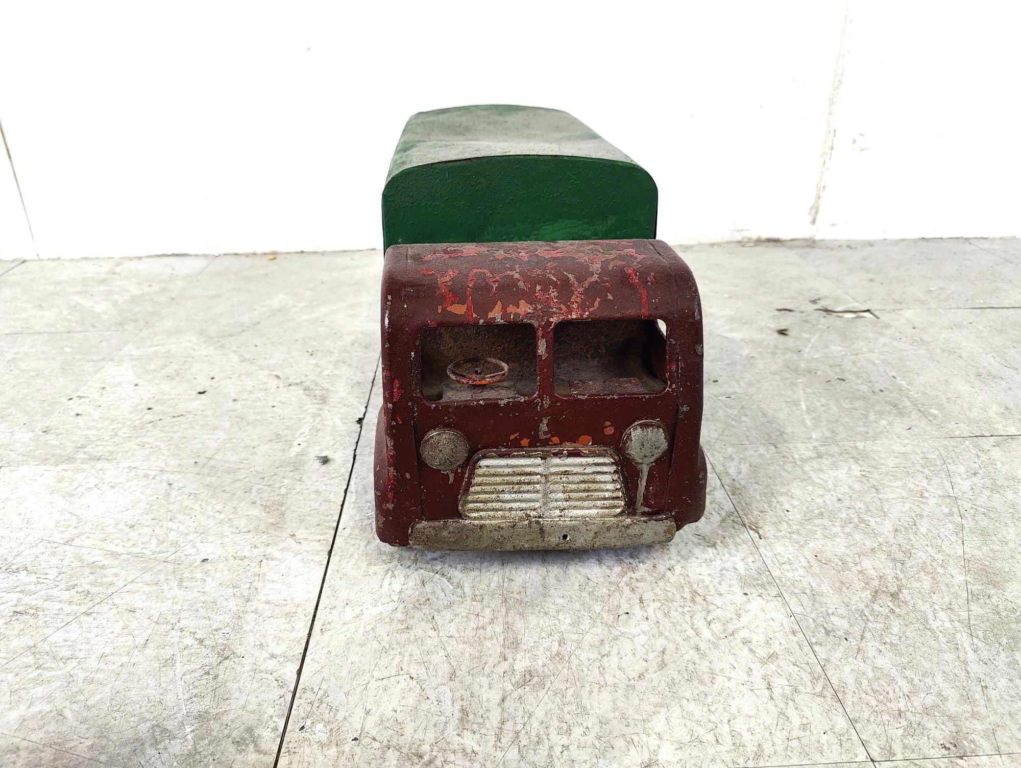 British Vintage tri-ang tin toy car, 1950s For Sale