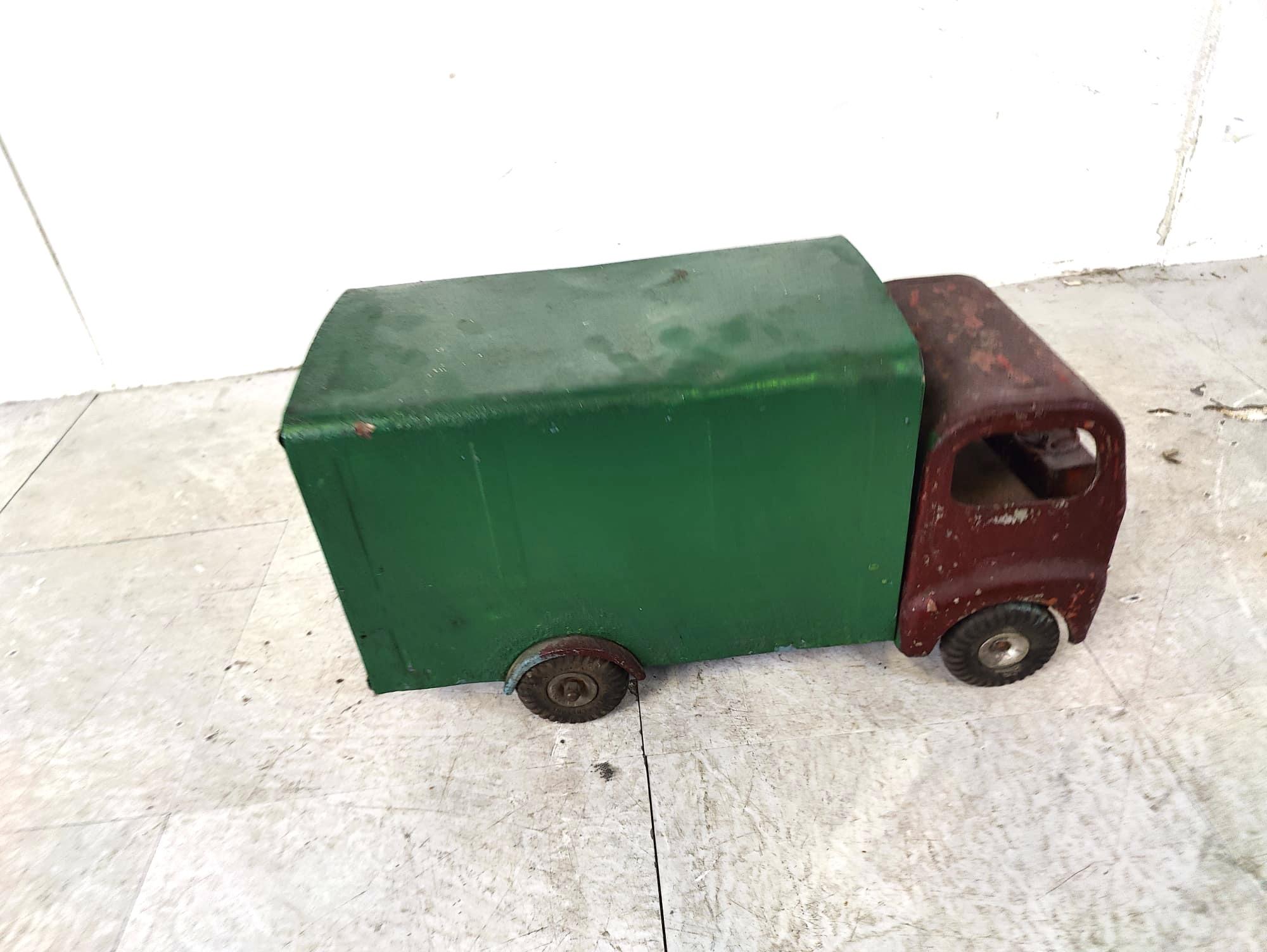 Mid-20th Century Vintage tri-ang tin toy car, 1950s For Sale