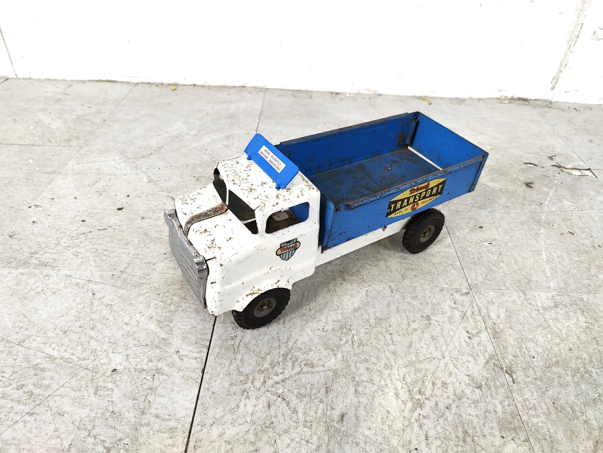 Mid-20th Century Vintage tri-ang tin toy car, 1950s For Sale