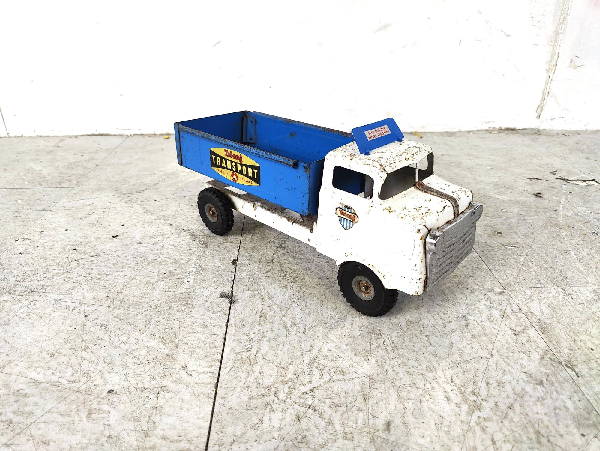 Metal Vintage tri-ang tin toy car, 1950s For Sale