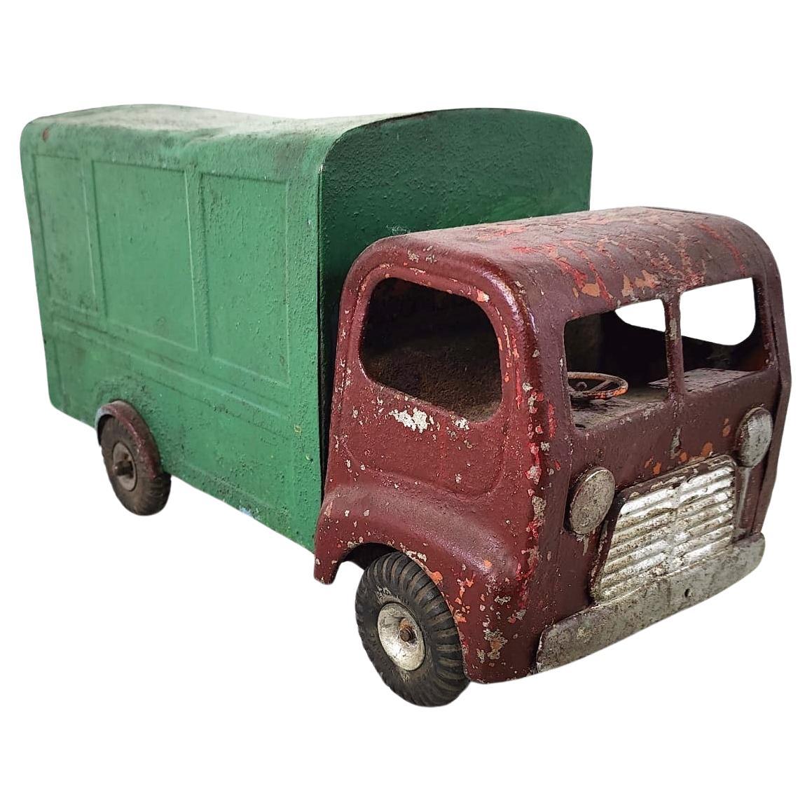Vintage tri-ang tin toy car, 1950s For Sale