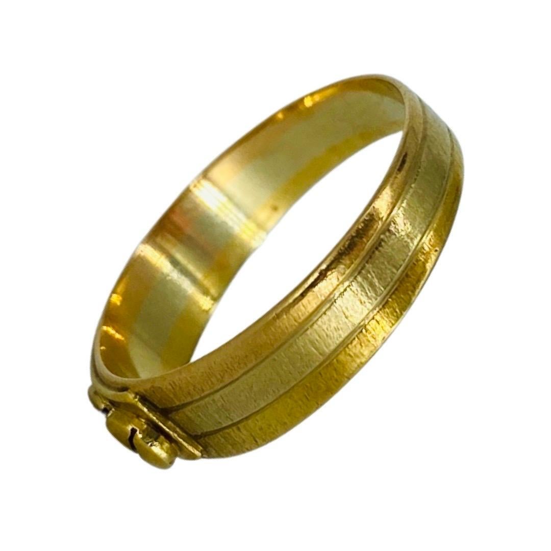 Women's or Men's Vintage Tri-Color 18k Gold Screw Bolts Ring