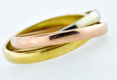 Vintage Tri-Color Gold Rolling Ring