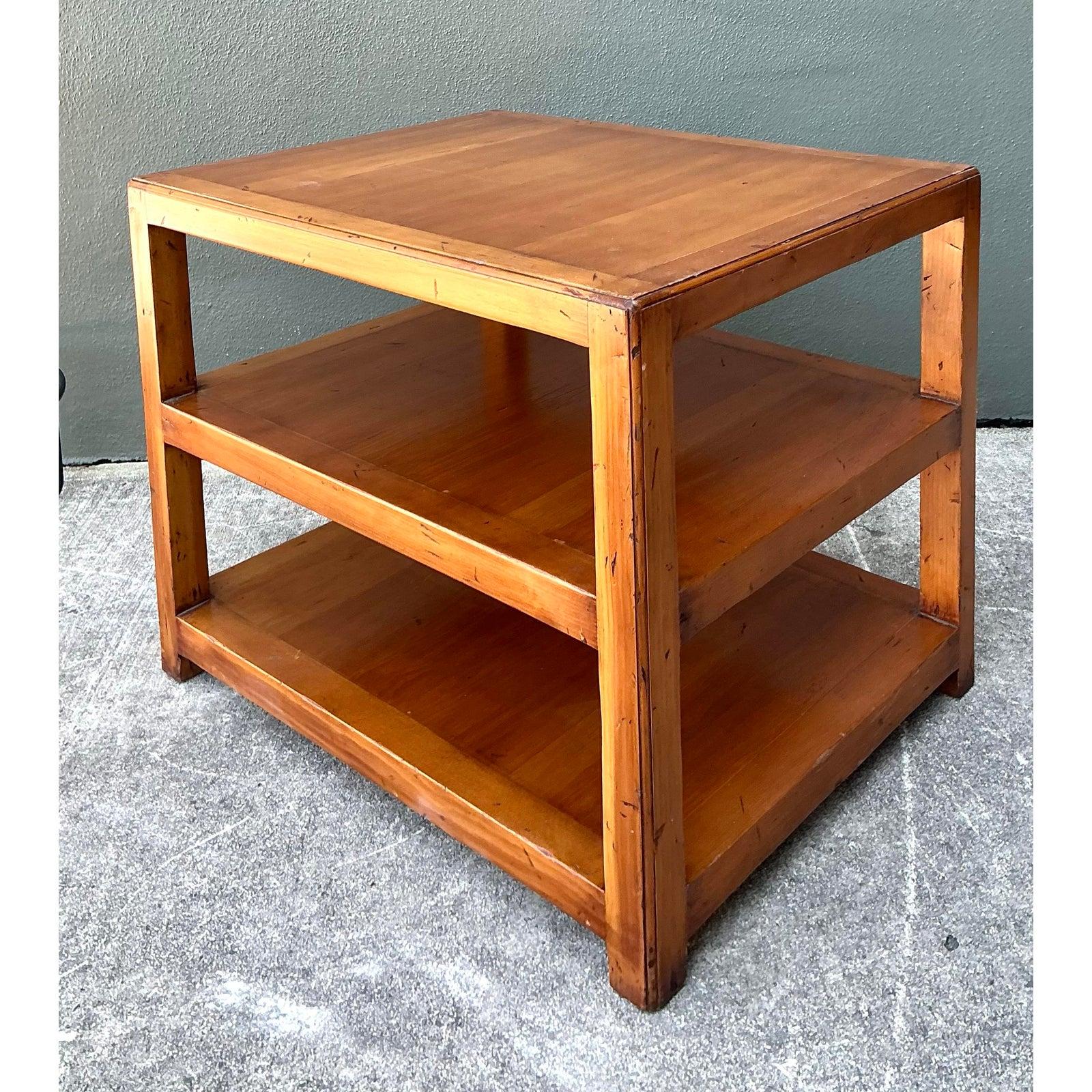 Vintage Tri- Level Table For Sale at 1stDibs
