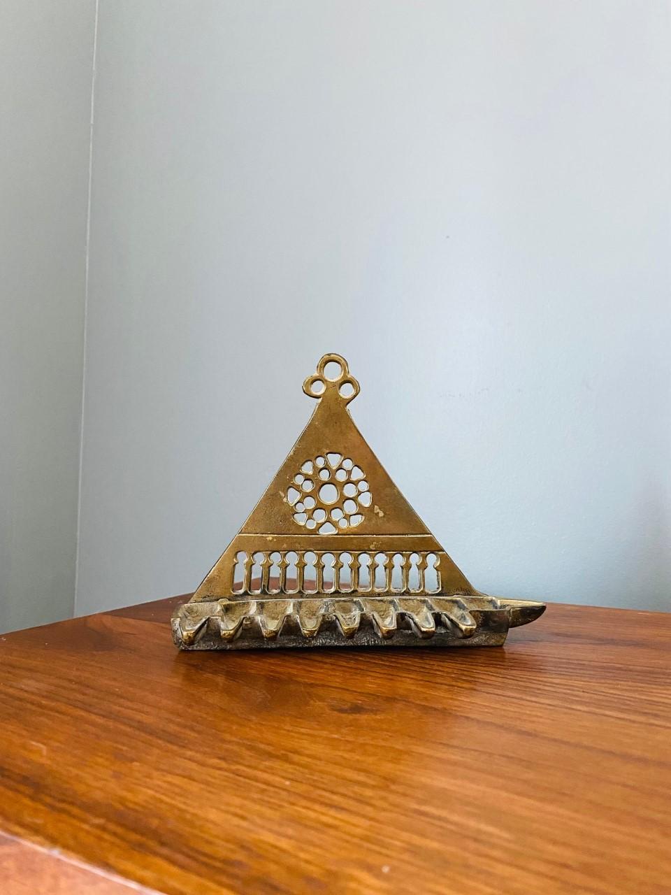 triangular menorah