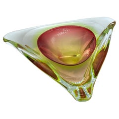 Murano Vintage  "Sommerso" Verre pour table basse, bibliothèque, étagère
