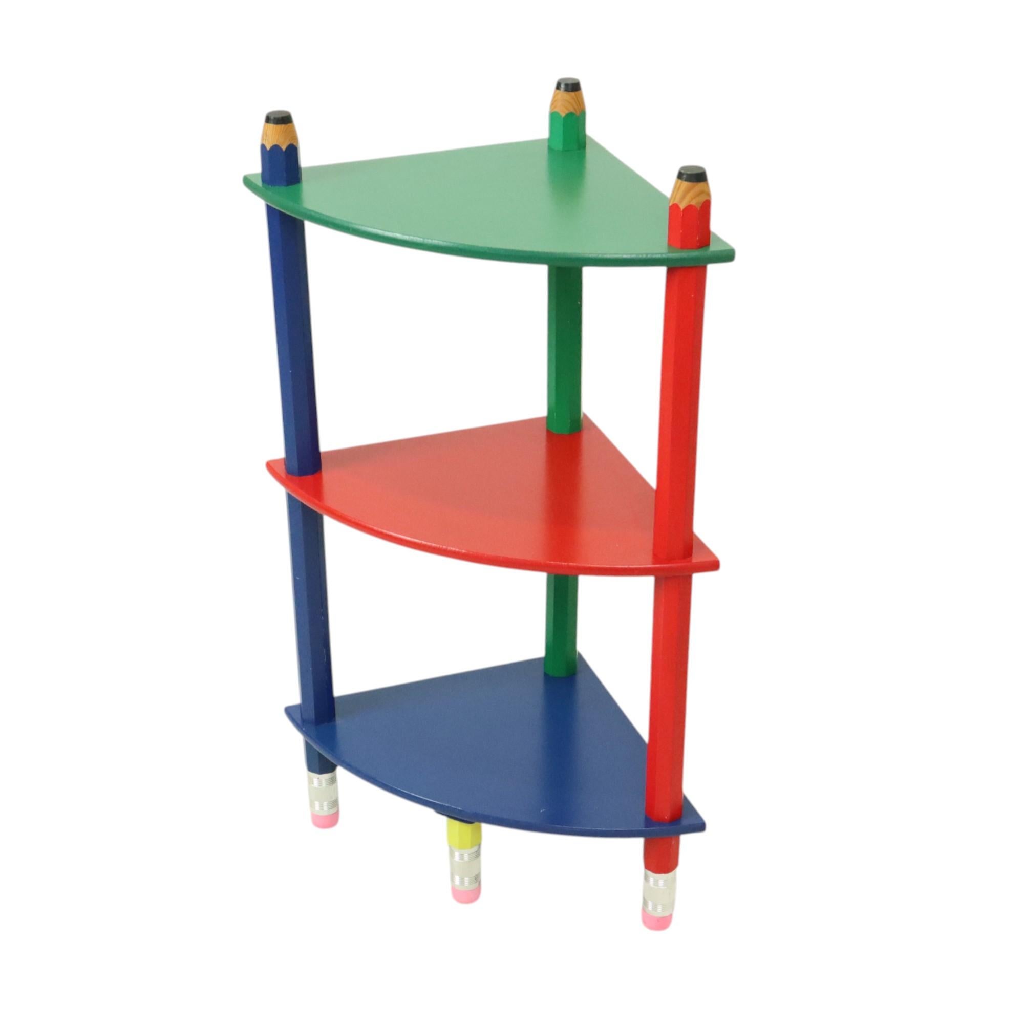 French Vintage Triangular Pencil Rack Pierre Sala 1980s For Sale