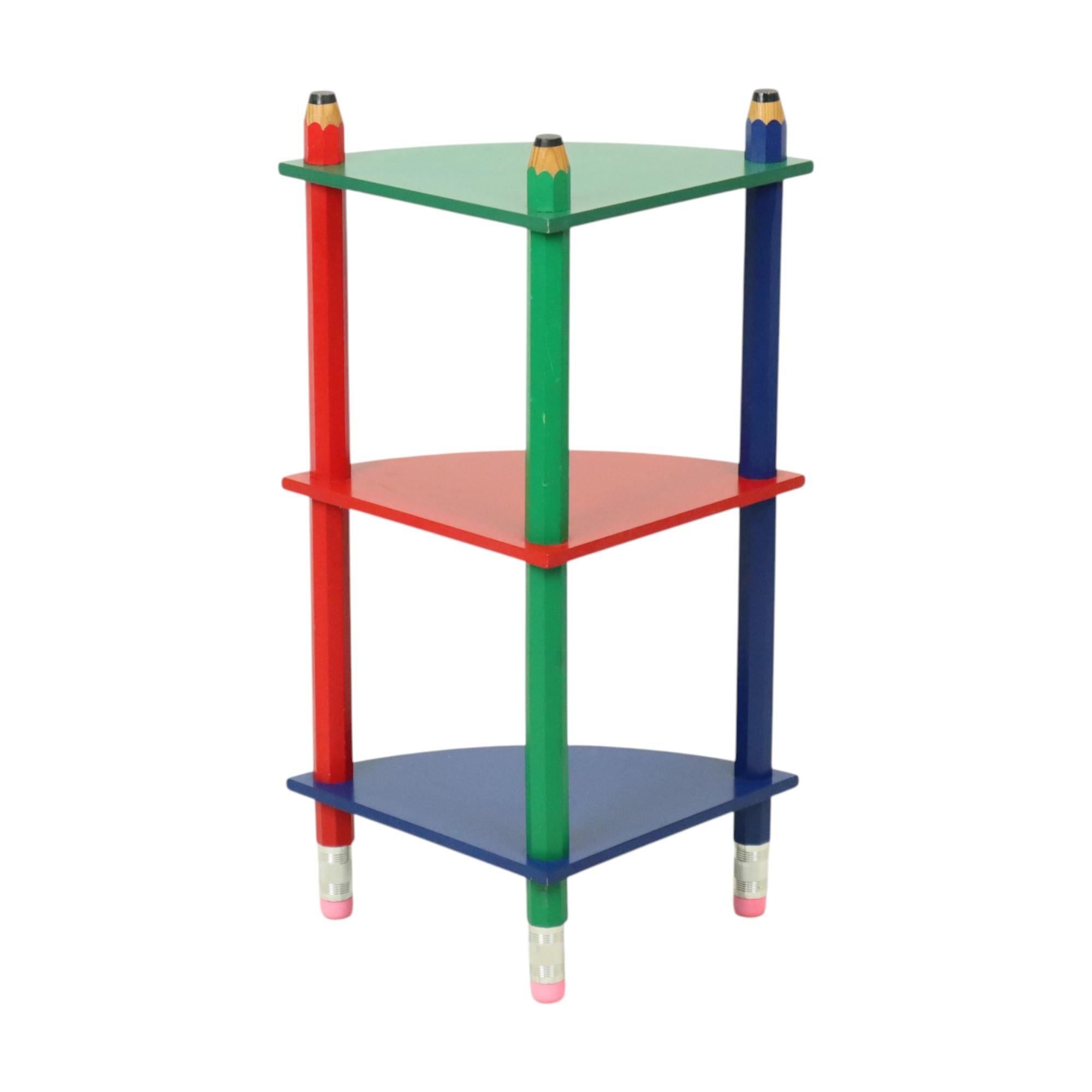 Late 20th Century Vintage Triangular Pencil Rack Pierre Sala 1980s For Sale
