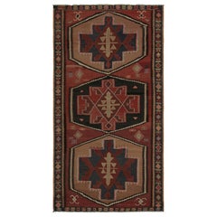 Tappeto Kilim afghano tribale d'epoca in rosso, con medaglioni, da Rug & Kilim