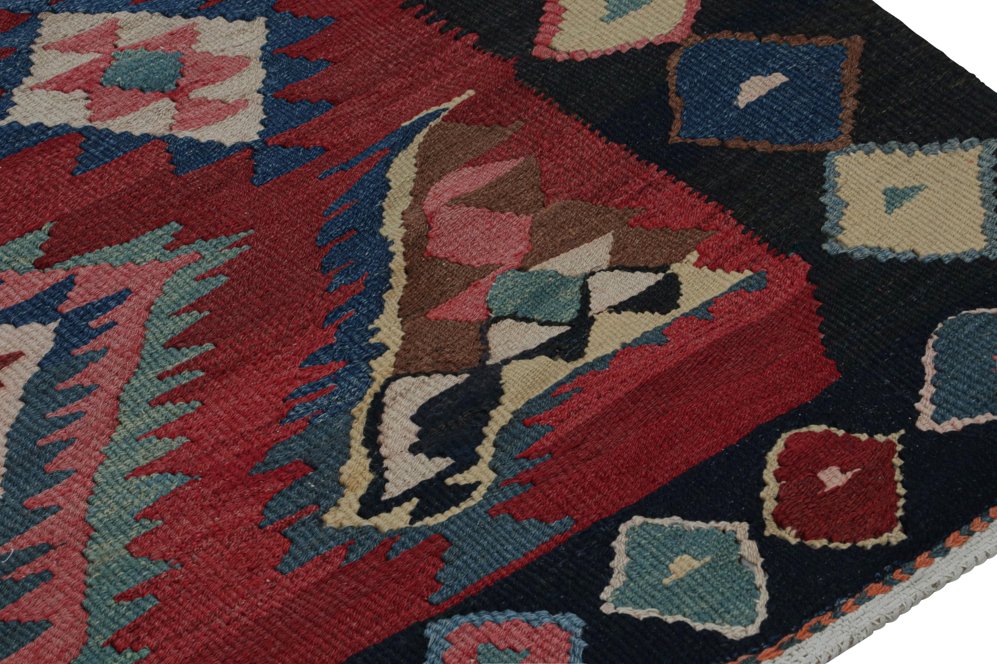 Vintage tribal Afghan Kilim rug, with Geometric Patterns, from Rug & Kilim In Good Condition For Sale In Long Island City, NY