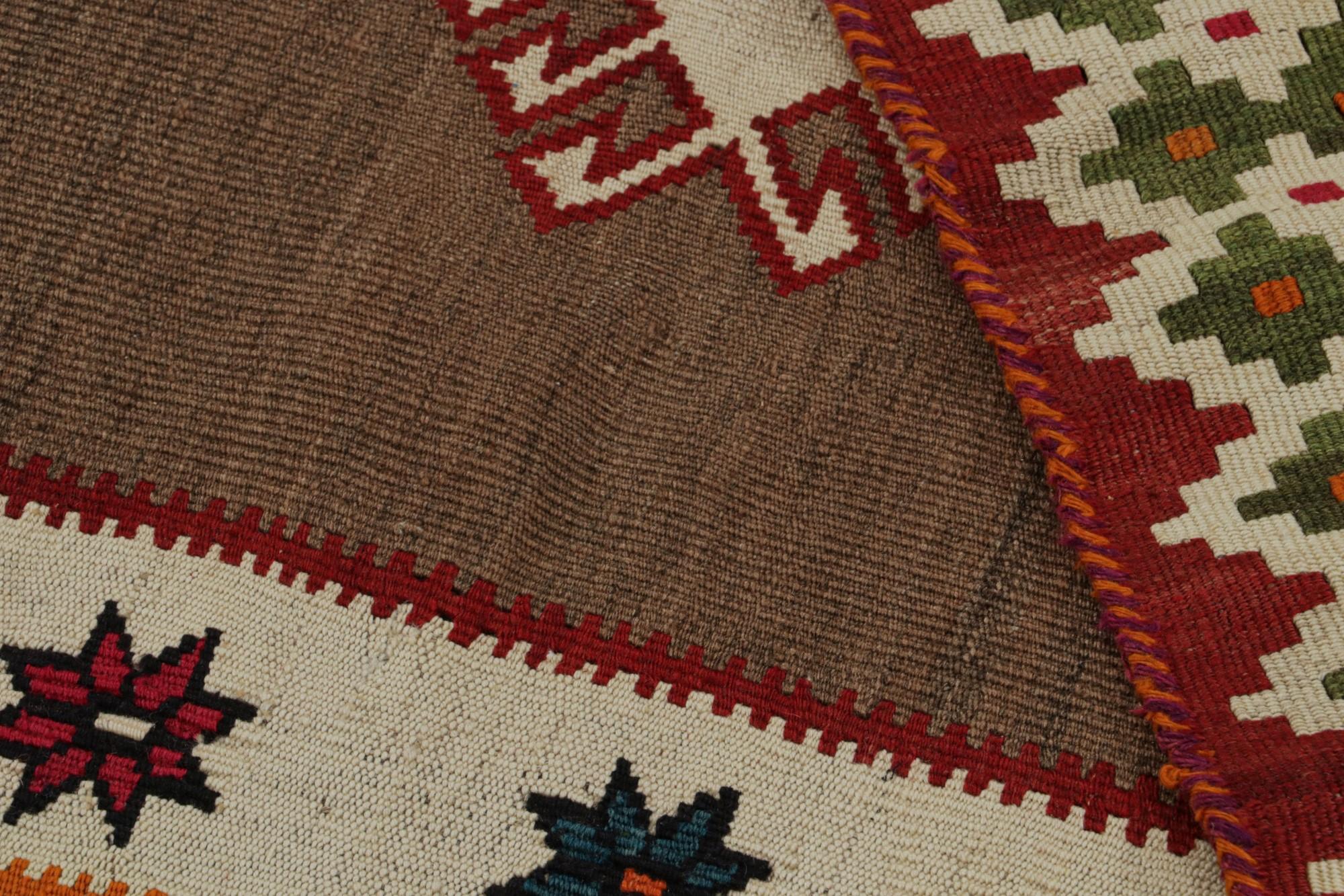 Wool Vintage Tribal Afghan Kilim Rug, with Geometric Patterns, from Rug & Kilim For Sale