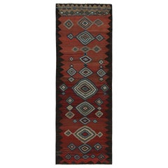 Vintage tribal Afghan Kilim Runner Rug, with Medallions, from Rug & Kilim