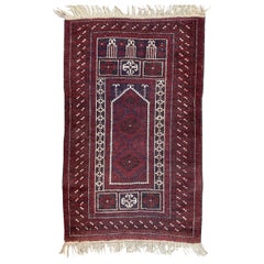 Vintage Tribal Baluch Afghan Rug