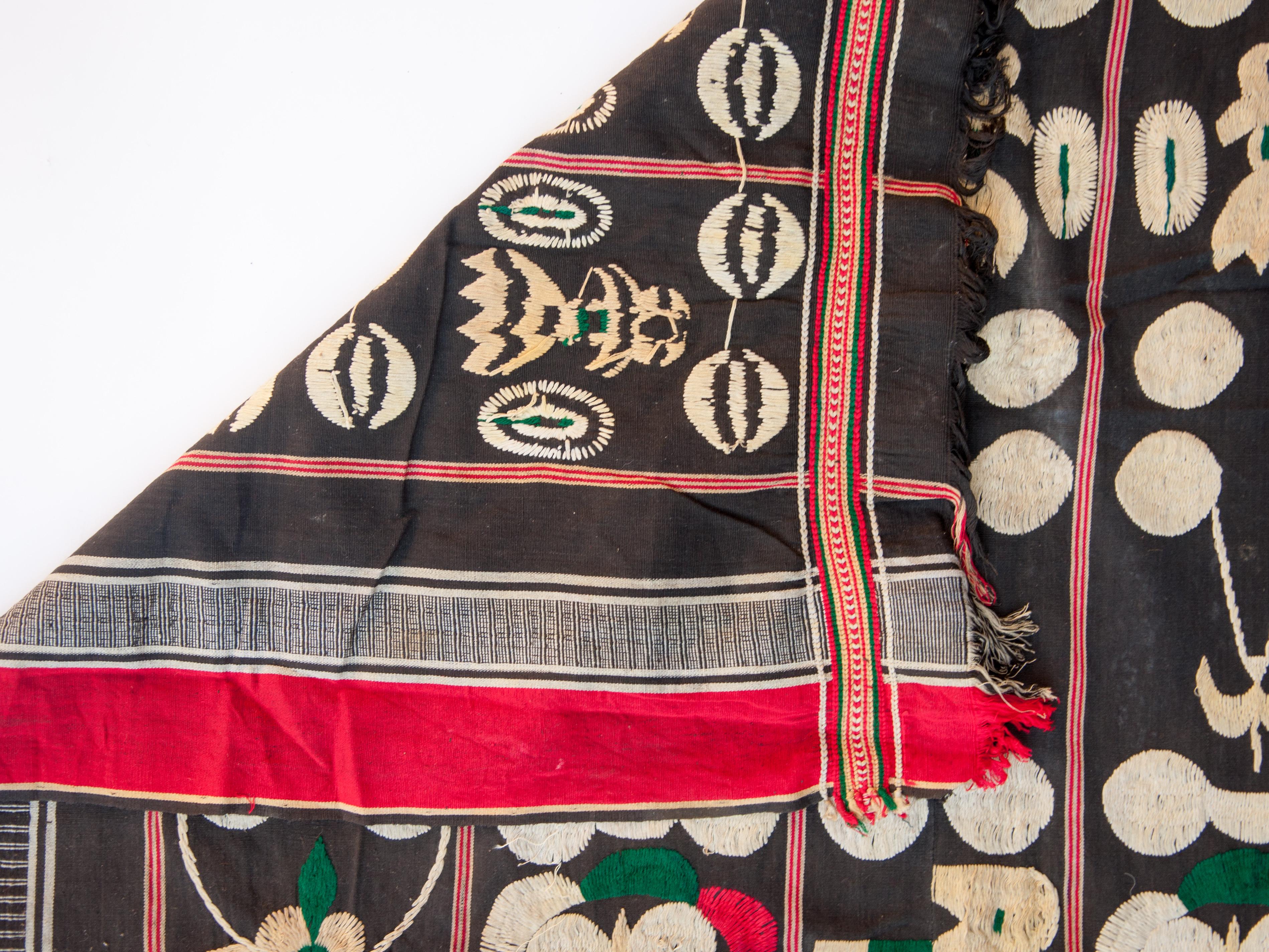 Vintage Tribal Elephant Cloth Textile Naga of Manipur, NE India Mid-20th Century 3