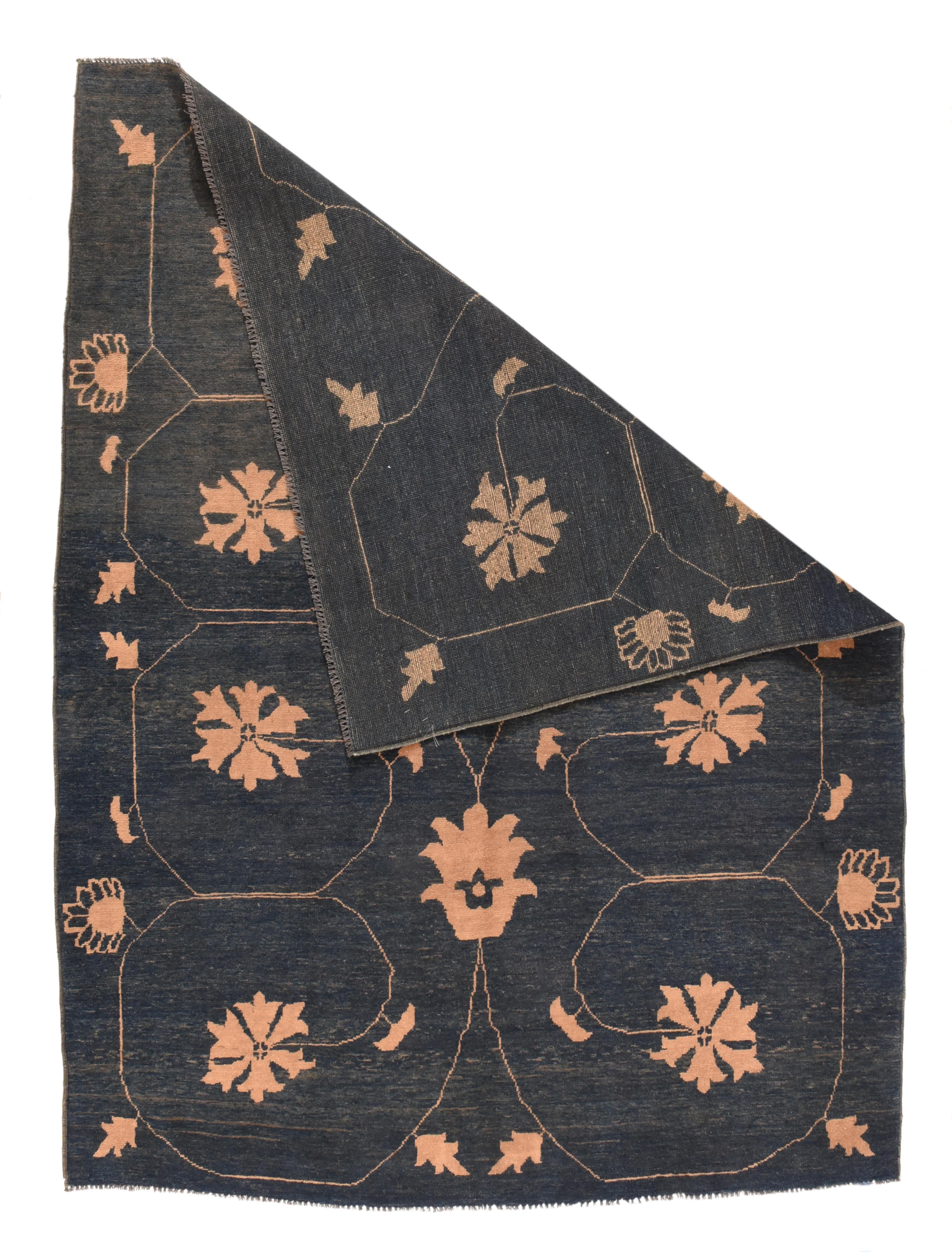 Tapis vintage tribal Gabbeh 5'6'' x 7'5''.