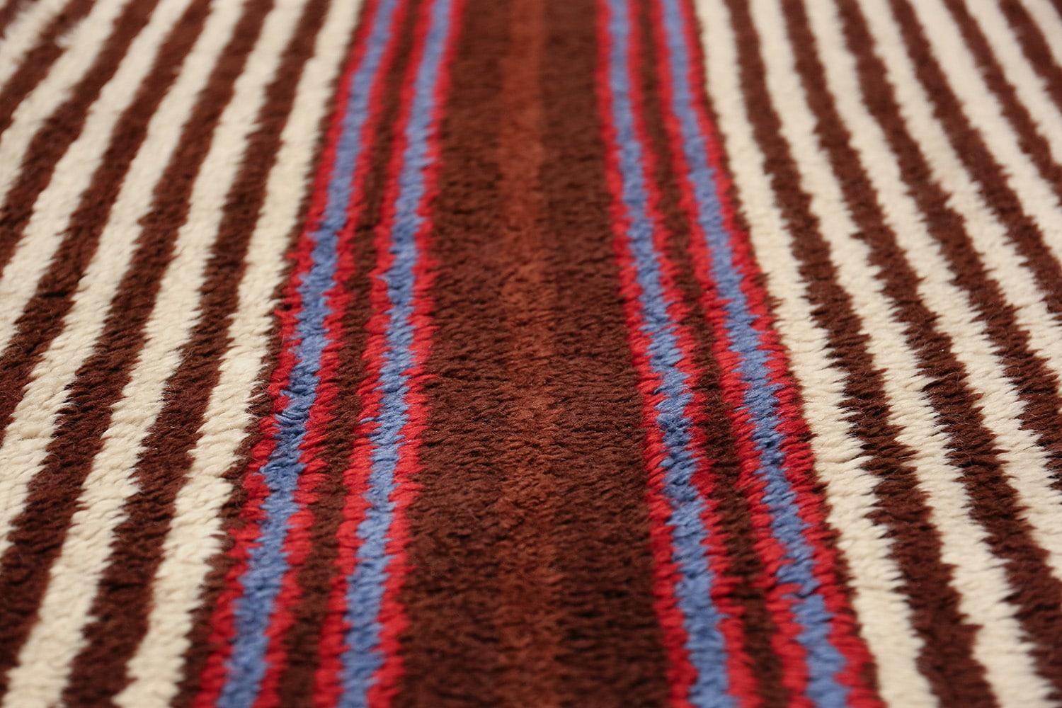 Wool Vintage Tribal Geometric Native American Navajo Design Rug. Size: 3' 9