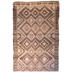 Retro Tribal Hand Knotted Moroccan Rug