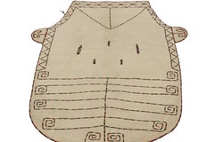 Vintage Tribal Horse Cover in Beige with Polychromatic Embroidery by Rug & Kilim