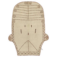Vintage Tribal Horse Cover in Beige with Polychromatic Embroidery by Rug & Kilim