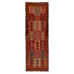 Vintage Tribal Kilim Rug in Beige & Multicolor Geometric Patterns by Rug & Kilim