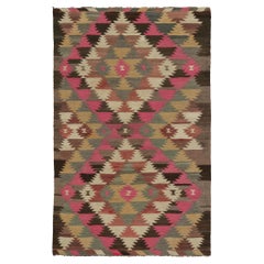 Vintage Tribal Kilim Rug in Polychromatic Geometric Pattern by Rug & Kilim