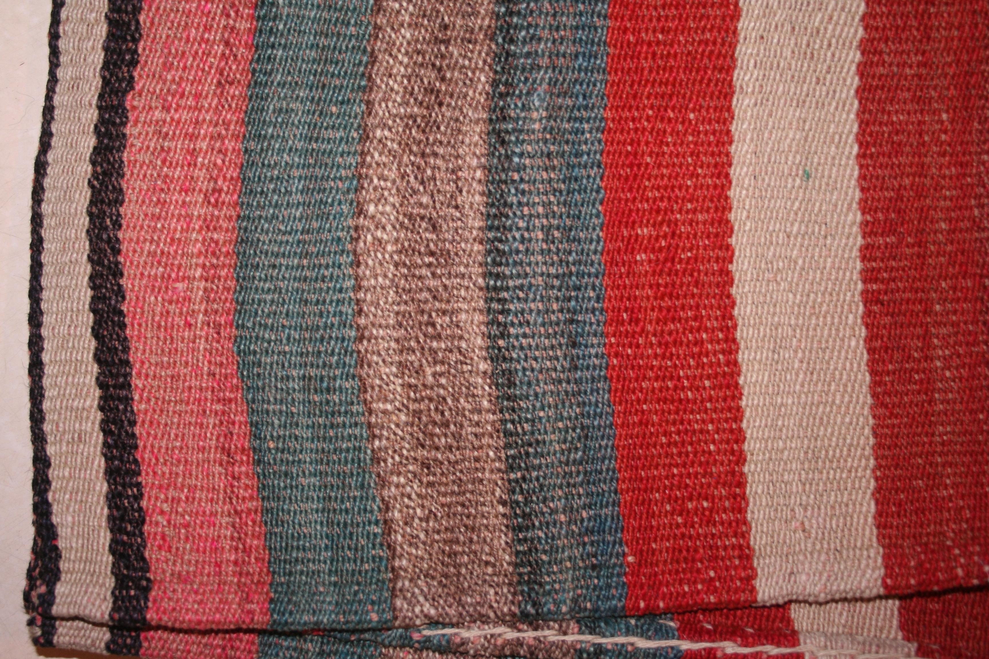 striped kilim rug