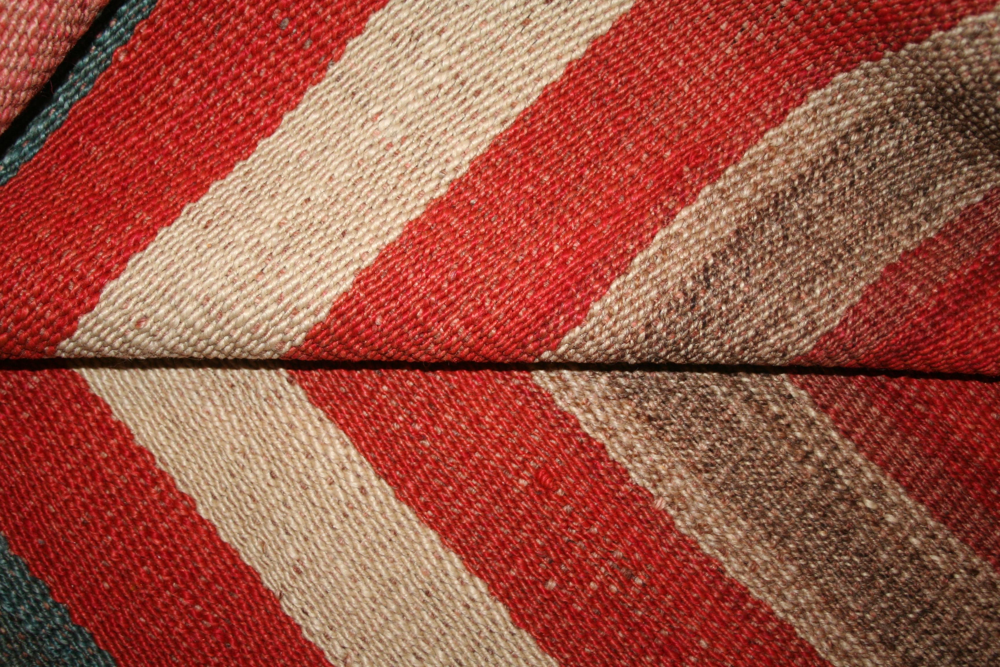 vertical striped rug