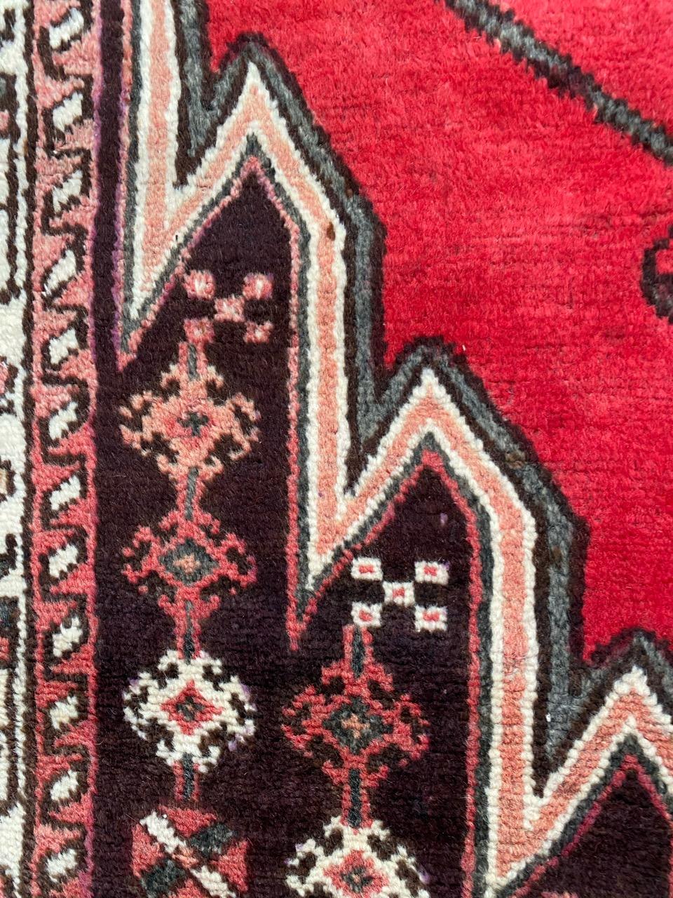 Stammeskunst Mazlaghan-Teppich im Angebot 2