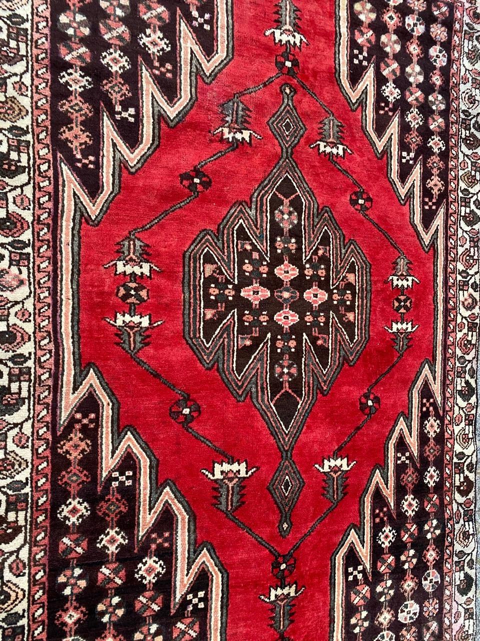 Stammeskunst Mazlaghan-Teppich im Angebot 6
