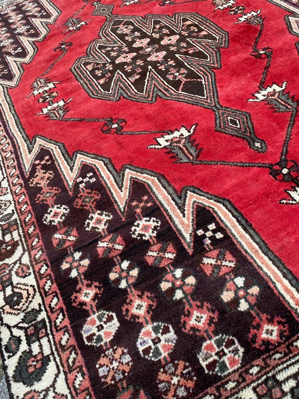 Stammeskunst Mazlaghan-Teppich im Angebot 7
