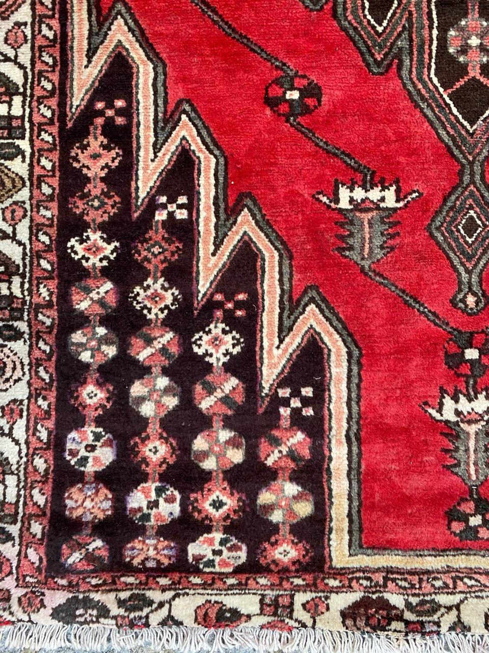 Stammeskunst Mazlaghan-Teppich (Rustikal) im Angebot