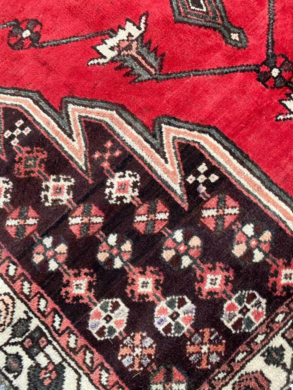 Wool Vintage Tribal Mazlaghan Rug For Sale