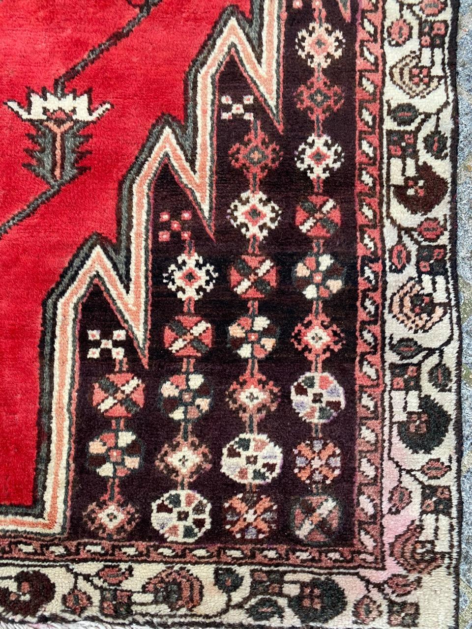 Stammeskunst Mazlaghan-Teppich im Angebot 1