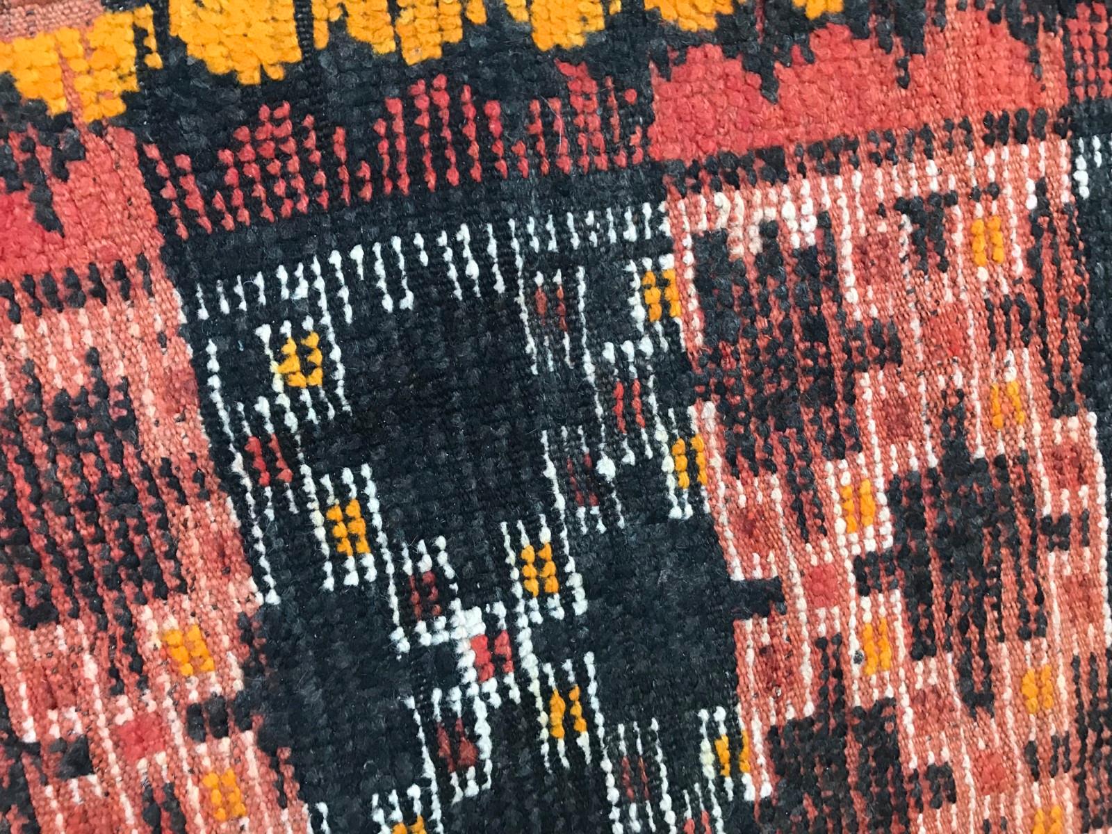Wool Vintage Tribal Moroccan Berbere Rug