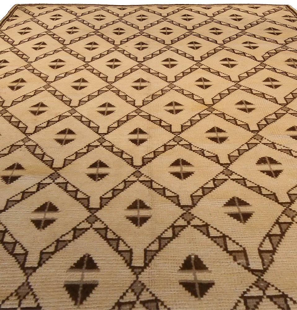 Hand-Woven Vintage Tribal Moroccan Rug For Sale
