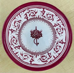 Vintage Tribal Moroccan Hand Painted Large Bowls, Set of 4