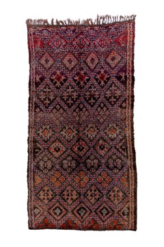 Tapis tribal marocain vintage