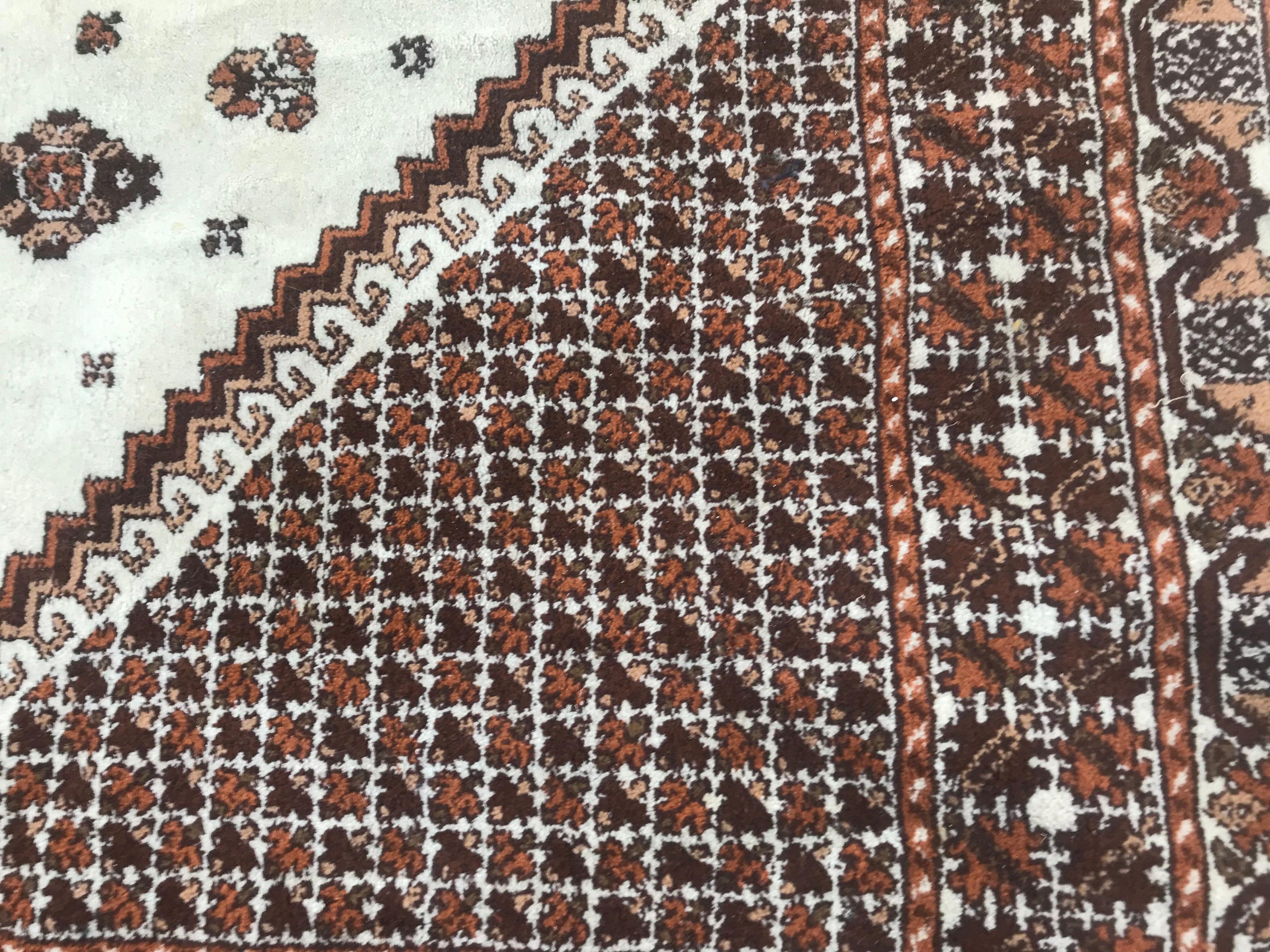 Hand-Knotted Bobyrug’s Vintage Tribal Moroccan Rug For Sale